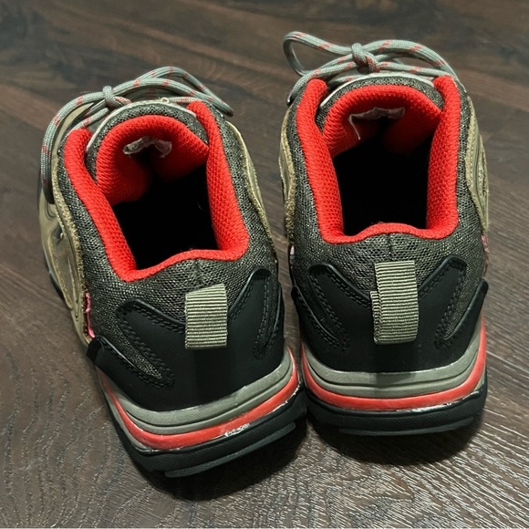 Propet Peak Walker Hiking Boots Womens Brown Leather Red Mesh Size 7.5 D(W) - Picture 3 of 7